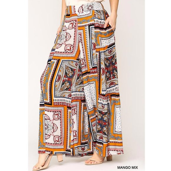 Boho Gypsy Wide Leg Hippie Pants - Picture 2 of 5